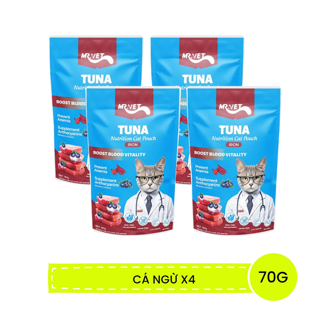 Pate Cho Mèo Mr.Vet 70G