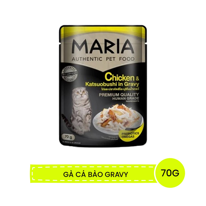 Pate Maria Mèo Con, Mèo Trưởng Thành Gói 70G