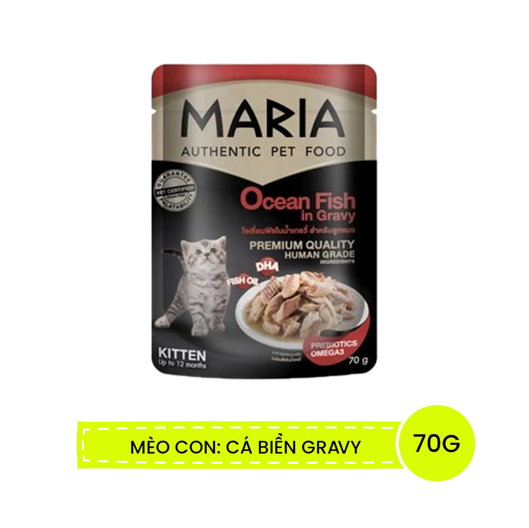 Pate Maria Mèo Con, Mèo Trưởng Thành Gói 70G