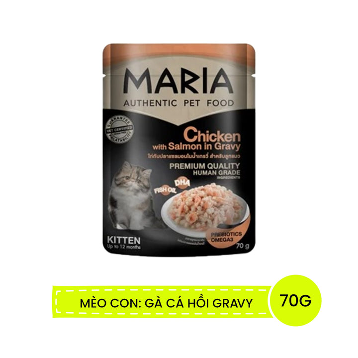 Pate Maria Mèo Con, Mèo Trưởng Thành Gói 70G