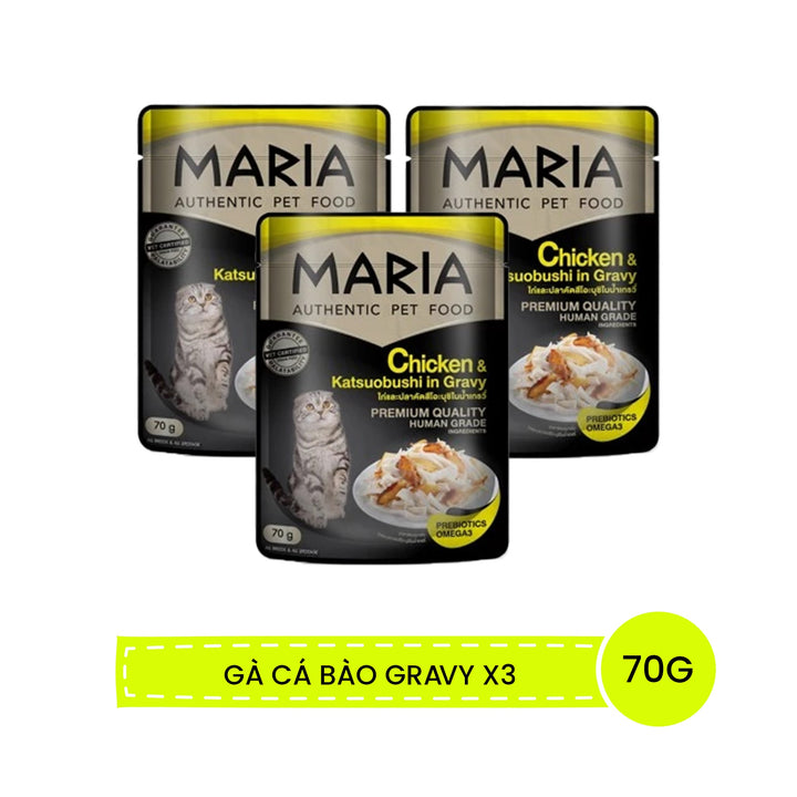 Pate Maria Mèo Con, Mèo Trưởng Thành Gói 70G