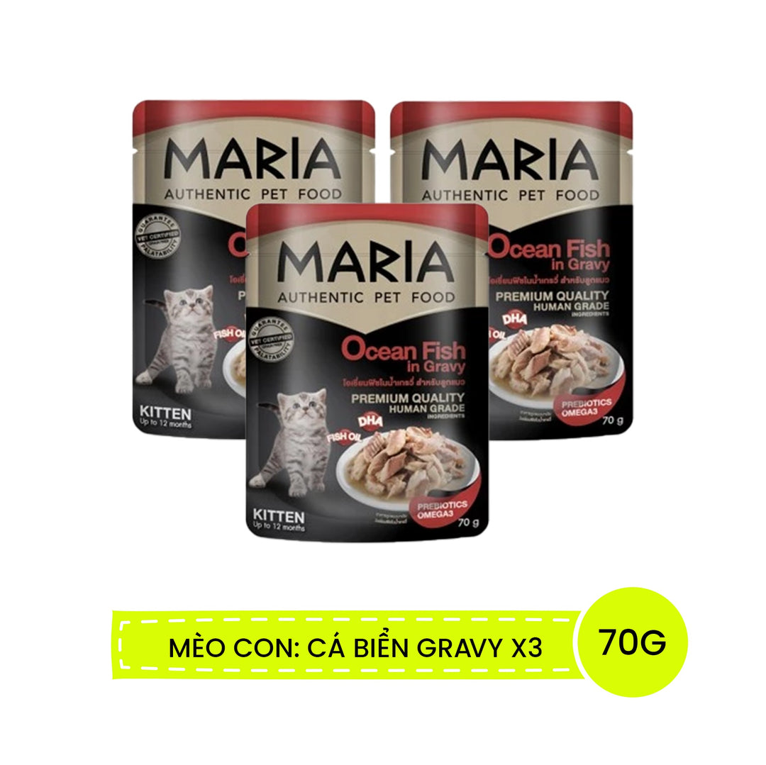 Pate Maria Mèo Con, Mèo Trưởng Thành Gói 70G