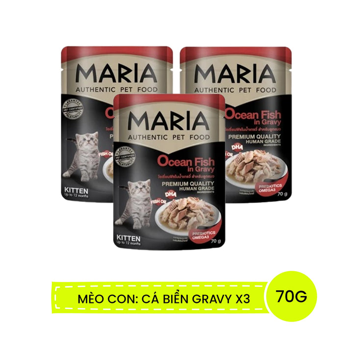 Pate Maria Mèo Con, Mèo Trưởng Thành Gói 70G