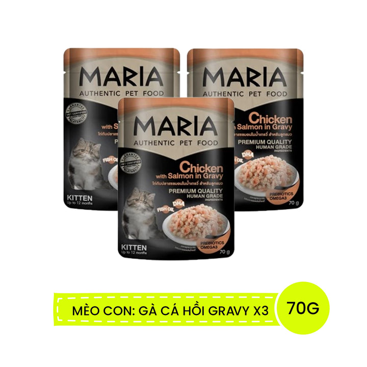 Pate Maria Mèo Con, Mèo Trưởng Thành Gói 70G