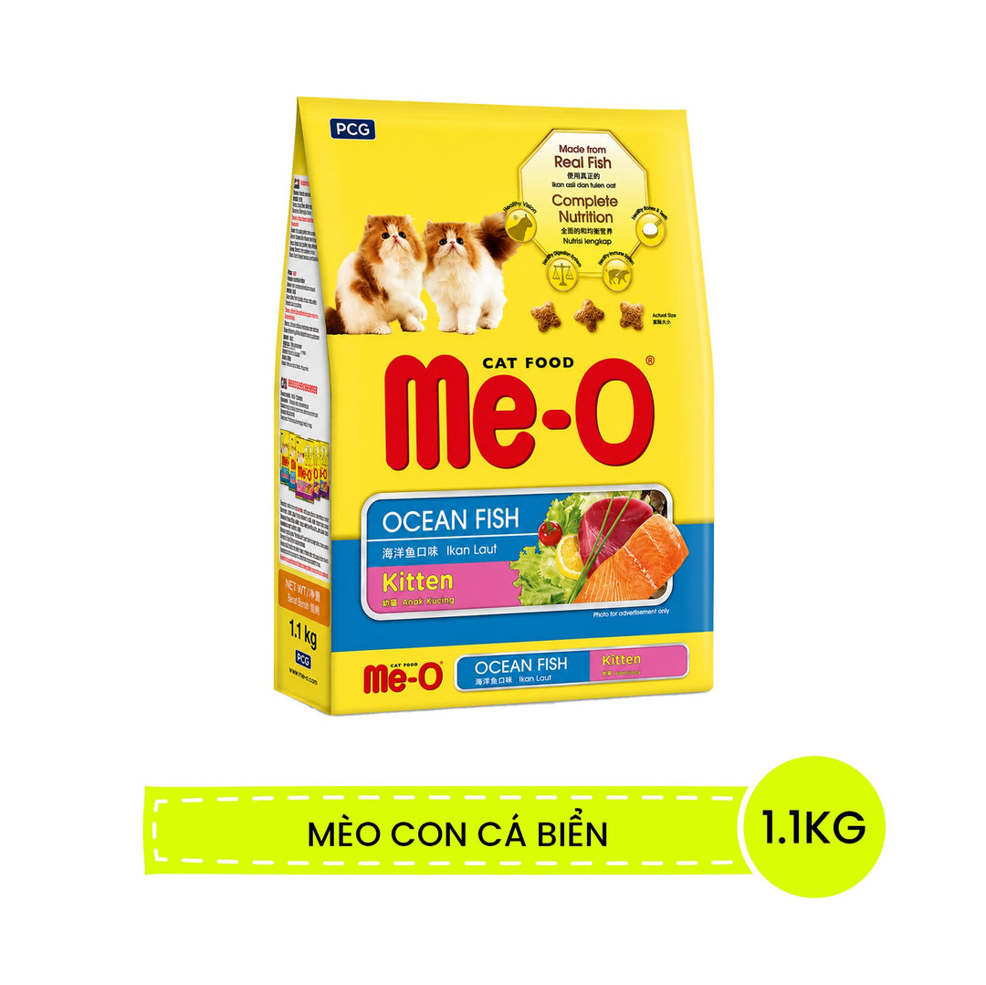 [1.1KG-1.2KG] Hạt Me-O Cho Mèo Con & Mèo Lớn