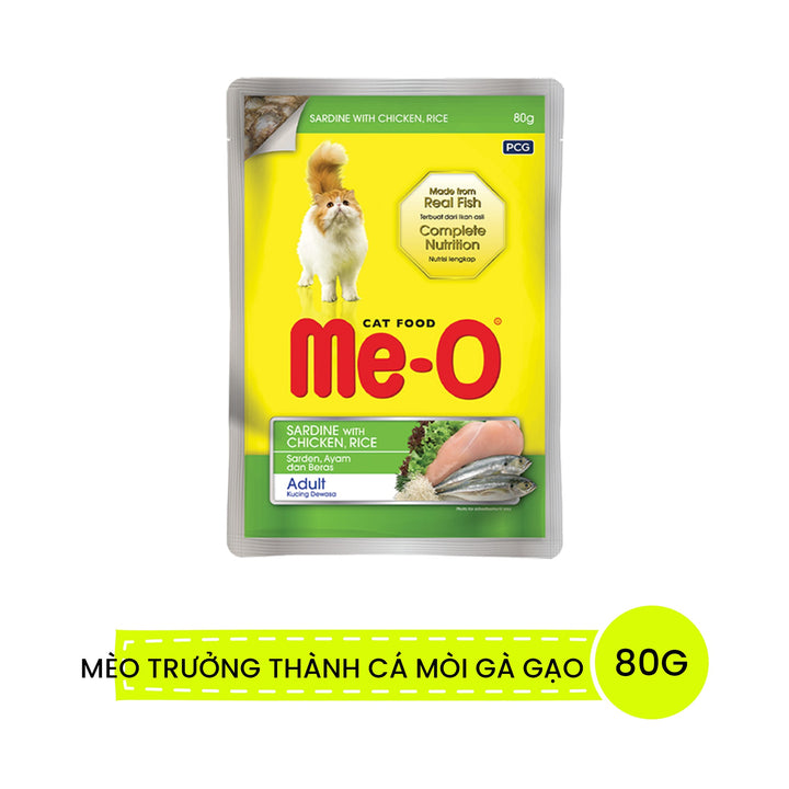 Pate Me-O Cho Mèo Con & Mèo Lớn 80G