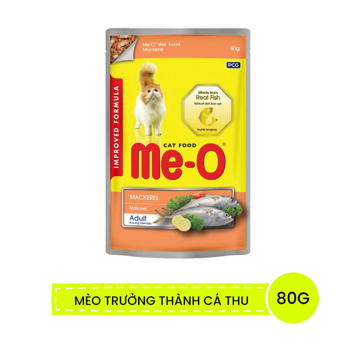 Pate Me-O Cho Mèo Con & Mèo Lớn 80G
