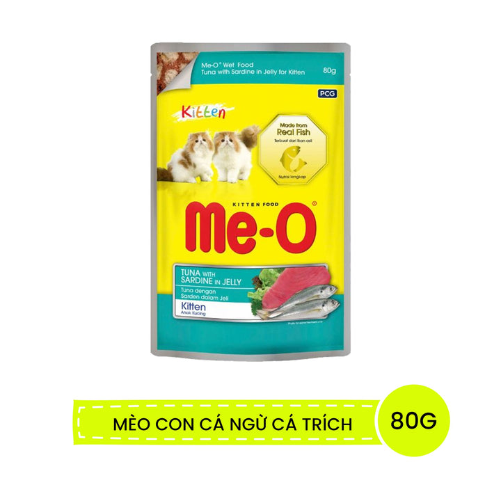 Pate Me-O Cho Mèo Con & Mèo Lớn 80G