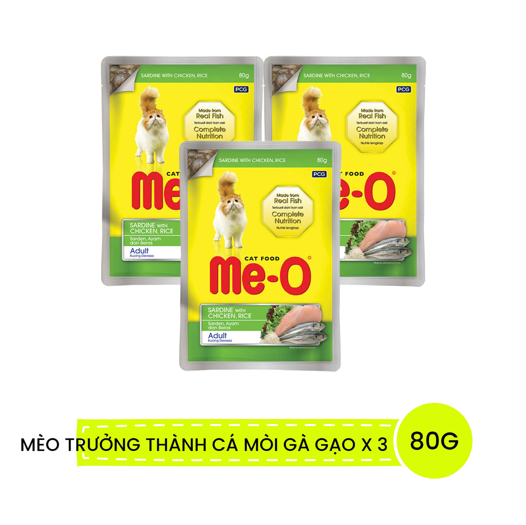 Pate Me-O Cho Mèo Con & Mèo Lớn 80G