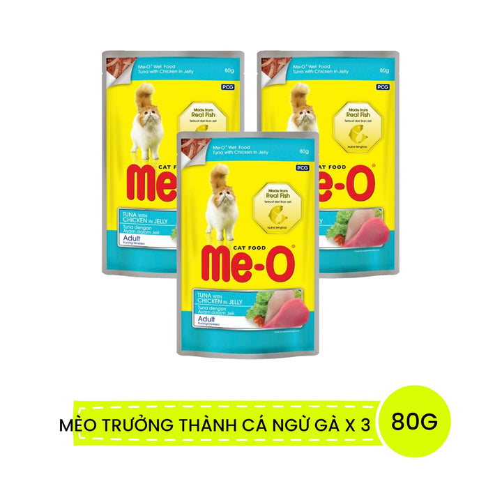 Pate Me-O Cho Mèo Con & Mèo Lớn 80G