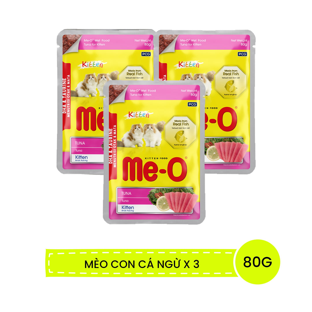 Pate Me-O Cho Mèo Con & Mèo Lớn 80G