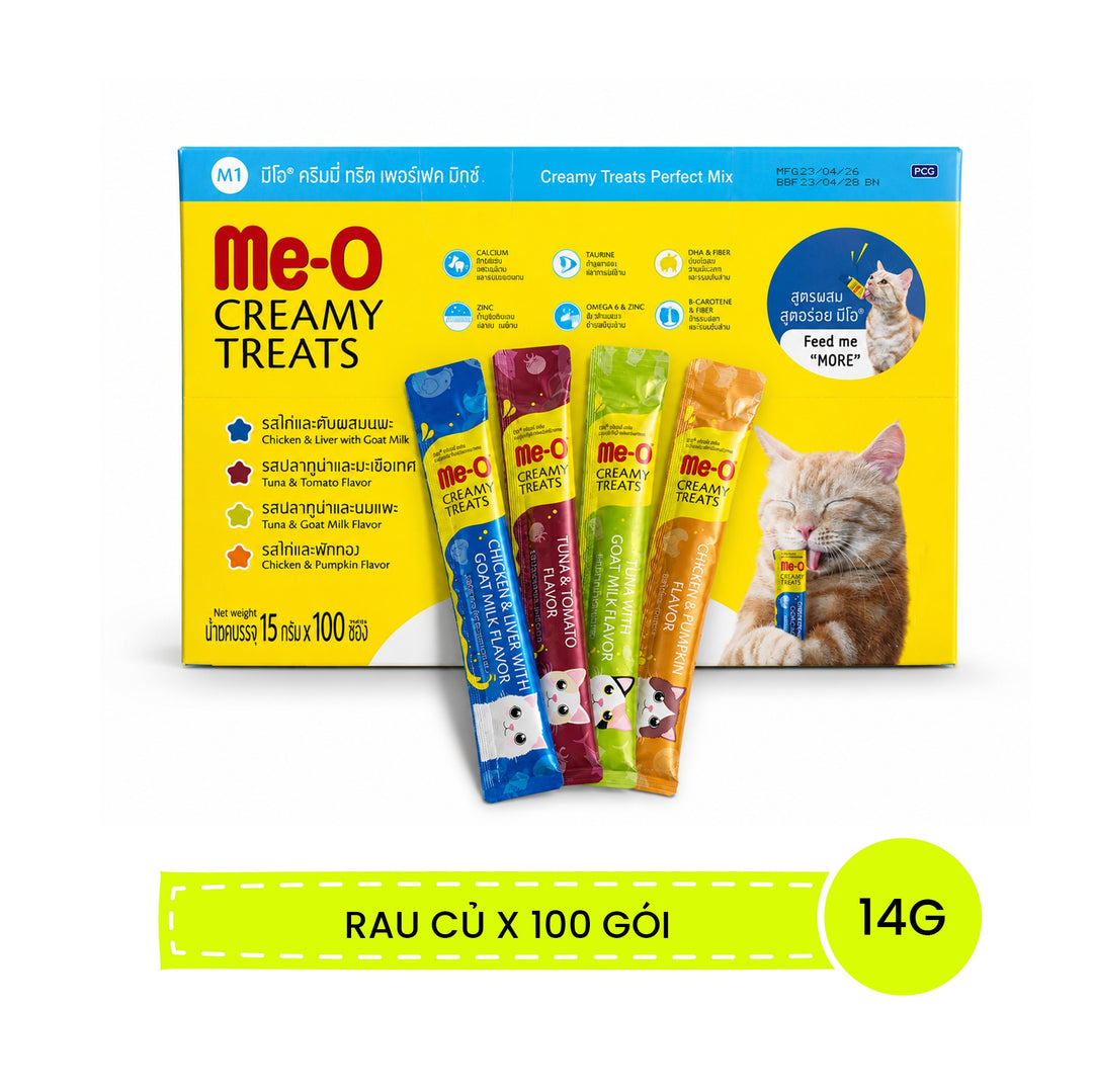 [Hộp 100 Tuýp] Súp Thưởng Me-o Mix Vị