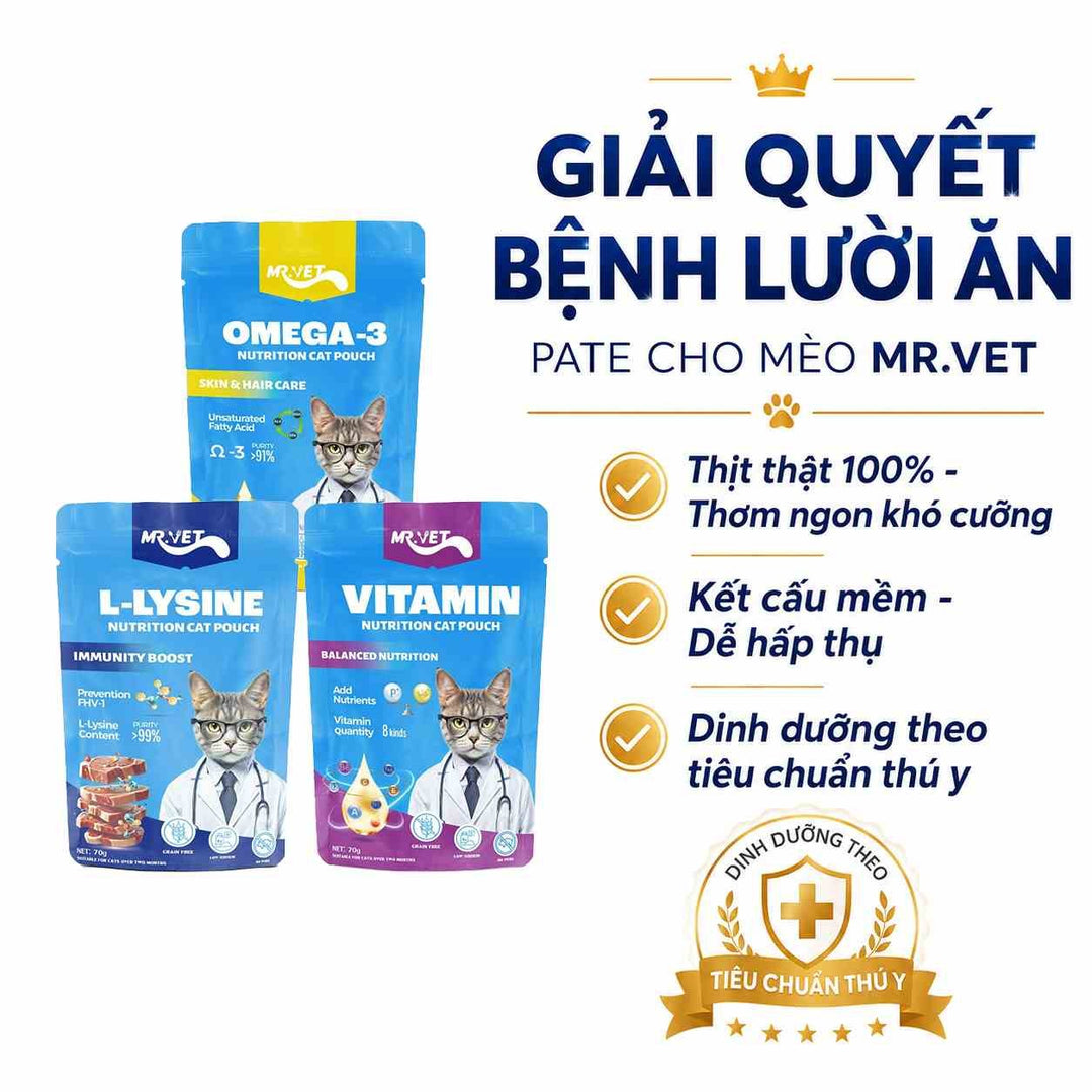 Pate Cho Mèo Mr.Vet 70G