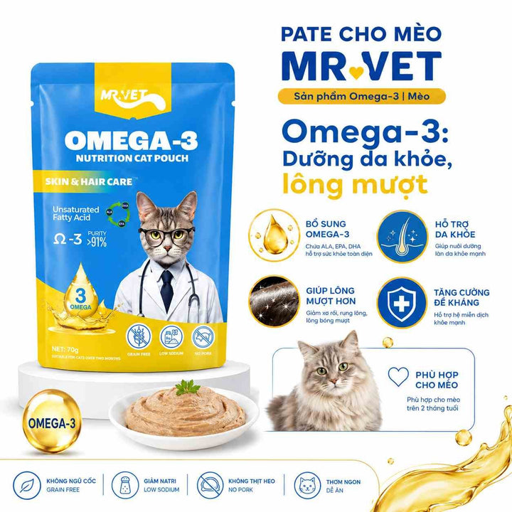 Pate Cho Mèo Mr.Vet 70G