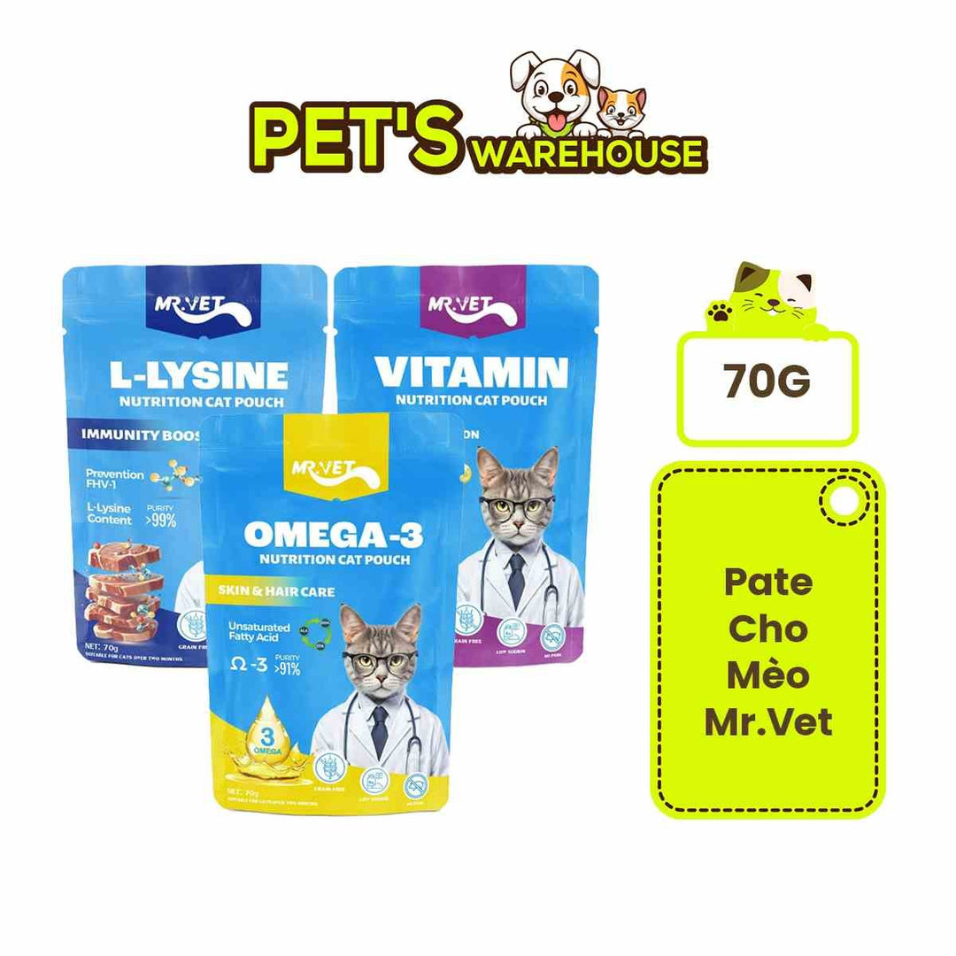 Pate Cho Mèo Mr.Vet 70G