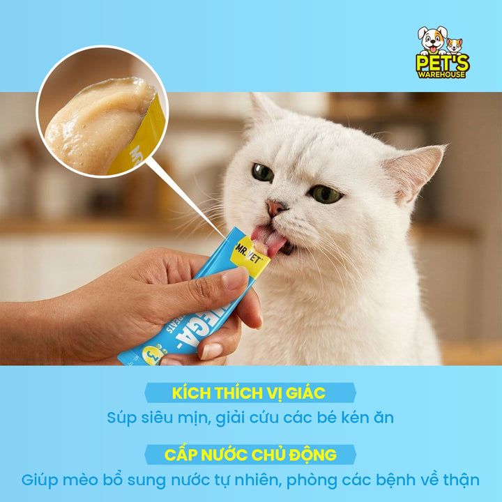 Súp Thưởng Cho Mèo Mr.Vet 60G