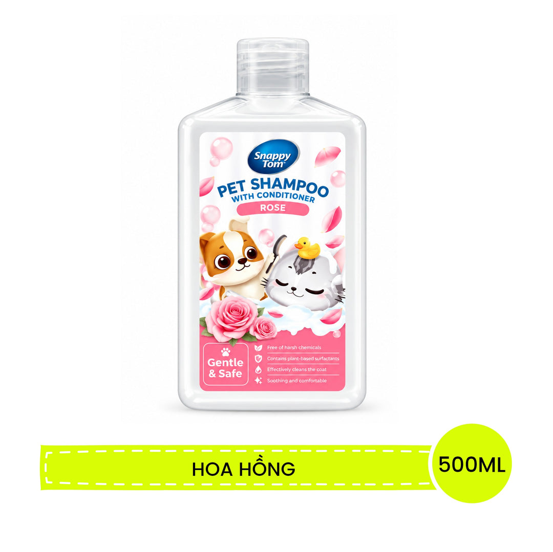 Sữa Tắm Xả Snappy Tom Cho Chó Mèo 500ML