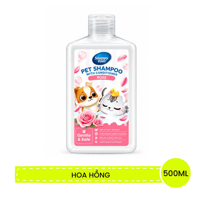 Sữa Tắm Xả Snappy Tom Cho Chó Mèo 500ML
