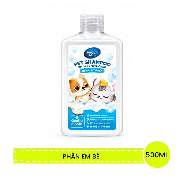 Sữa Tắm Xả Snappy Tom Cho Chó Mèo 500ML