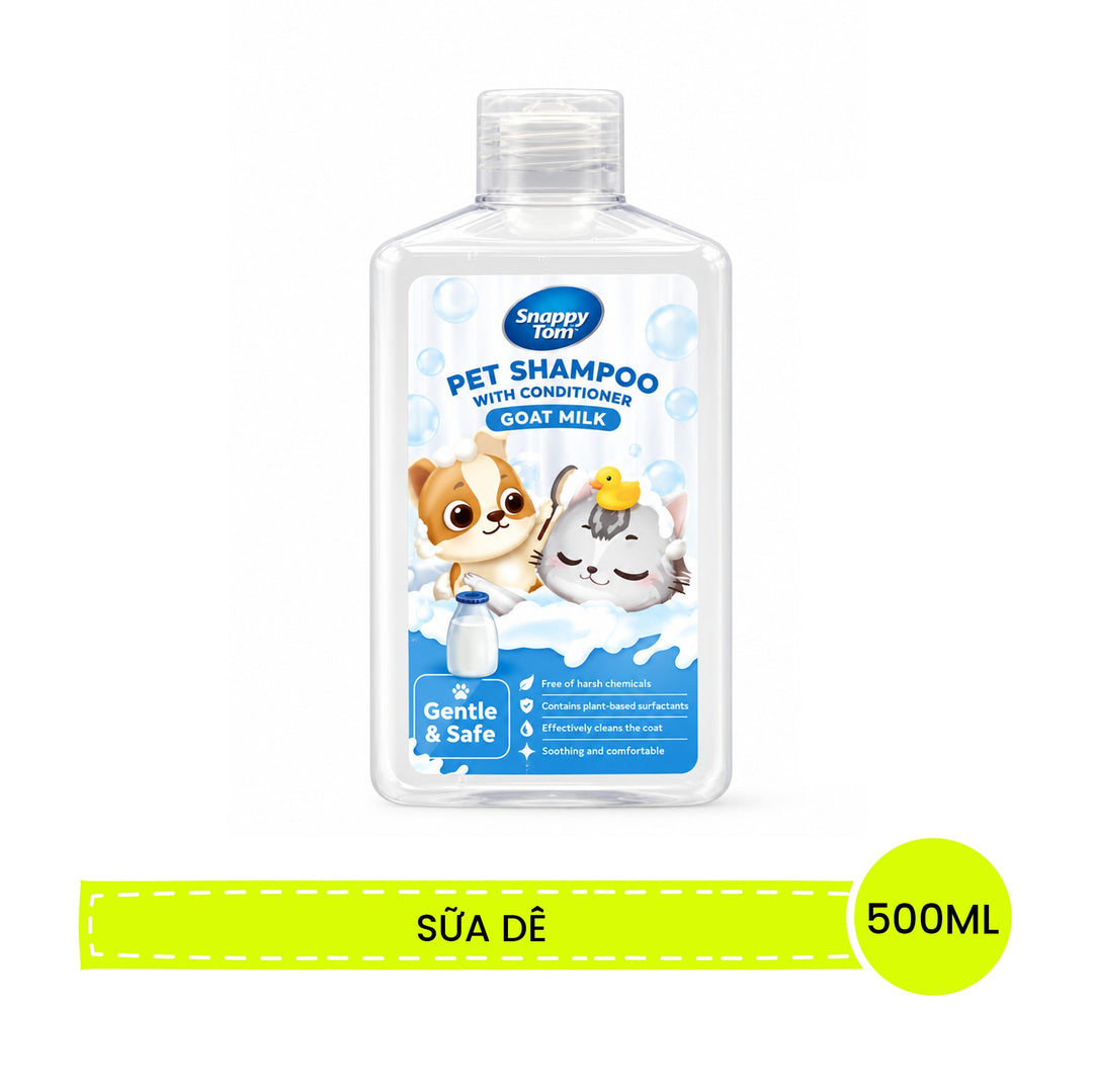 Sữa Tắm Xả Snappy Tom Cho Chó Mèo 500ML