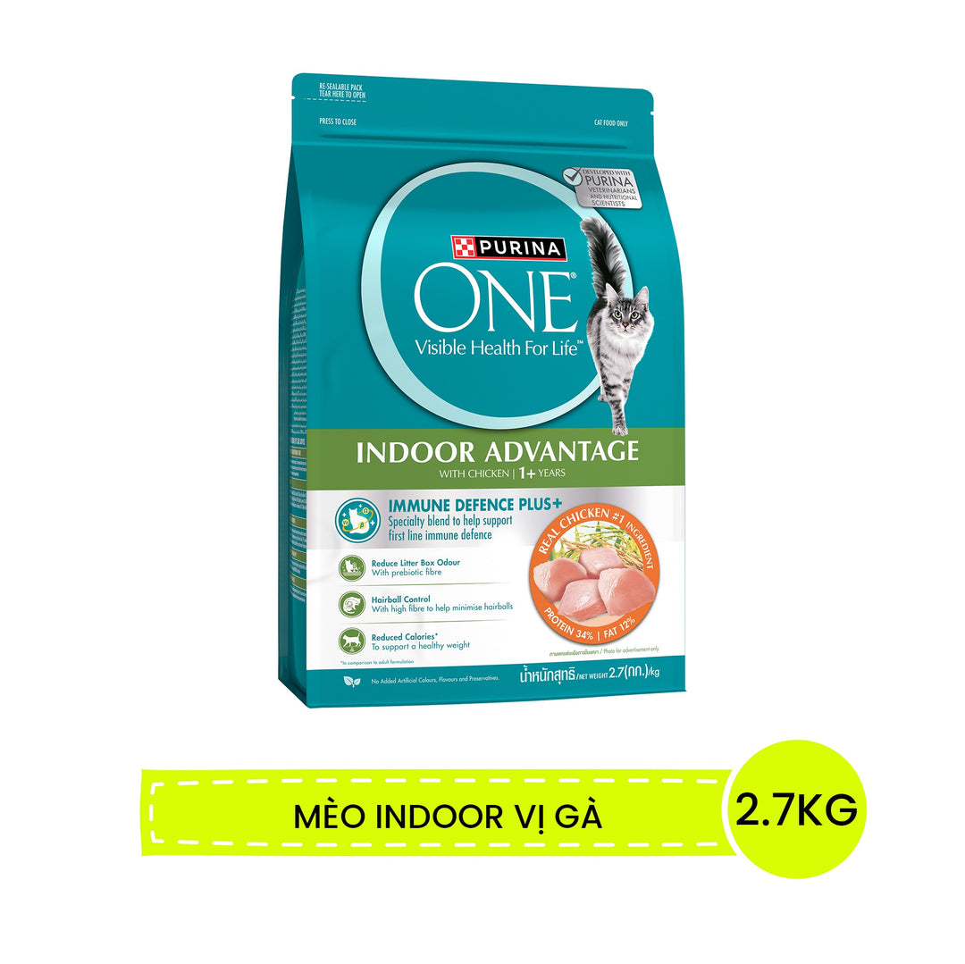 Hạt Purina One Cho Mèo Lớn & Mèo Nuôi Trong Nhà 2.7KG