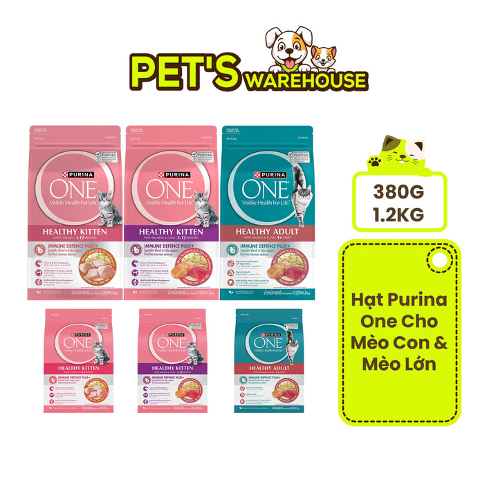 [380G-1.2KG] Hạt Purina One Cho Mèo Con & Mèo Lớn