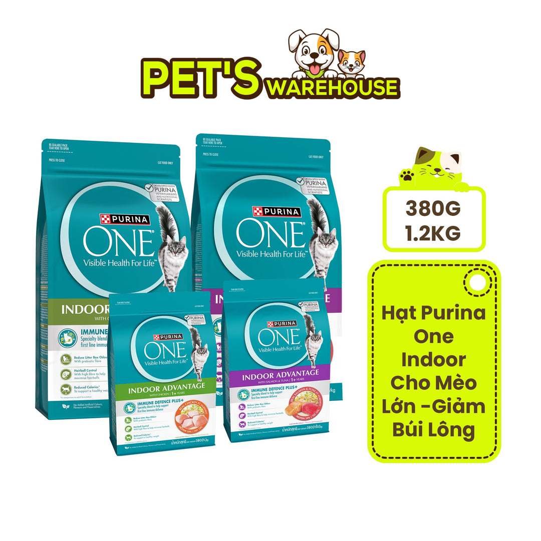[380G-1.2KG] Hạt Purina One Indoor Cho Mèo Lớn