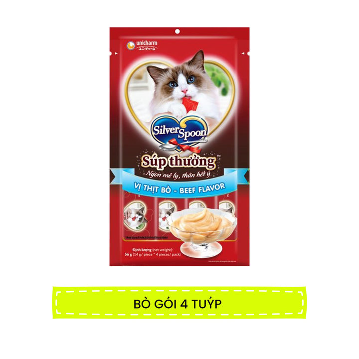 Súp Thưởng Mèo Silver Spoon Gói 4 Tuýp