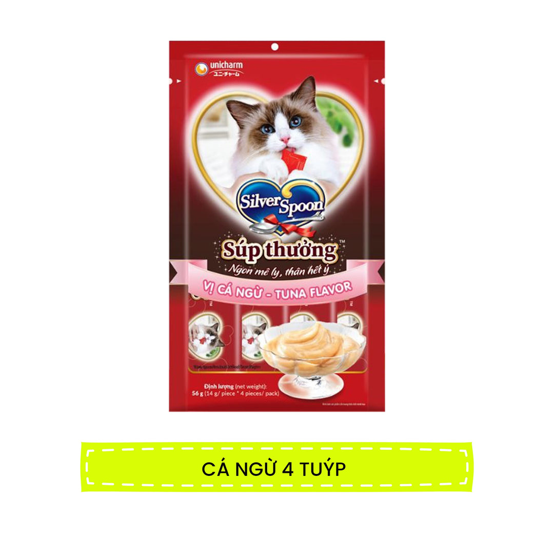 Súp Thưởng Mèo Silver Spoon Gói 4 Tuýp