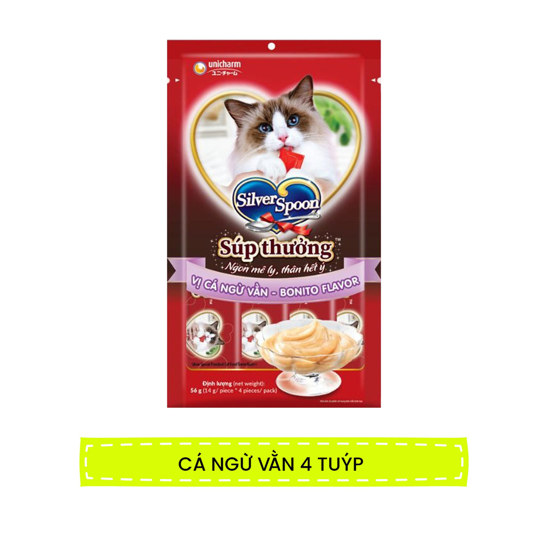 Súp Thưởng Mèo Silver Spoon Gói 4 Tuýp