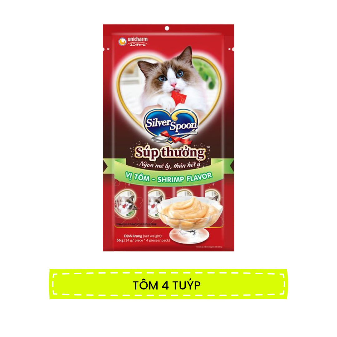 Súp Thưởng Mèo Silver Spoon Gói 4 Tuýp