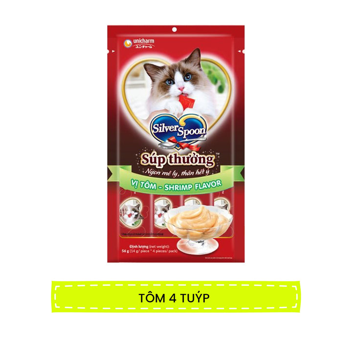 Súp Thưởng Mèo Silver Spoon Gói 4 Tuýp