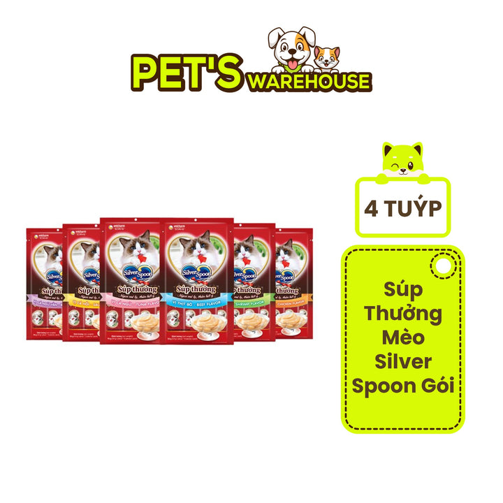 Súp Thưởng Mèo Silver Spoon Gói 4 Tuýp