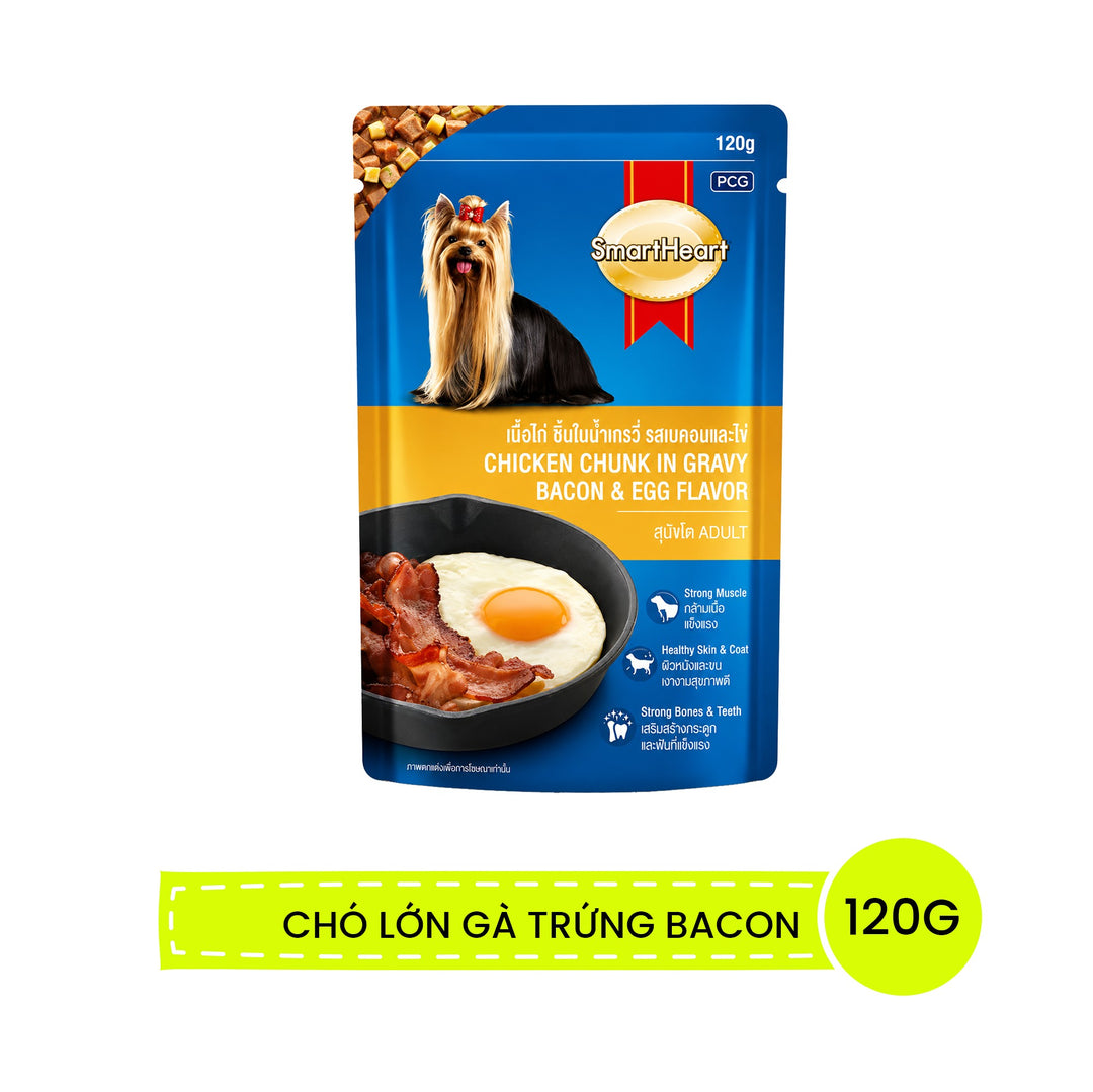 Pate SmartHeart Cho Chó Con & Chó Lớn Gói 120g, 130G
