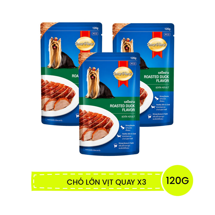 Pate SmartHeart Cho Chó Con & Chó Lớn Gói 120g, 130G