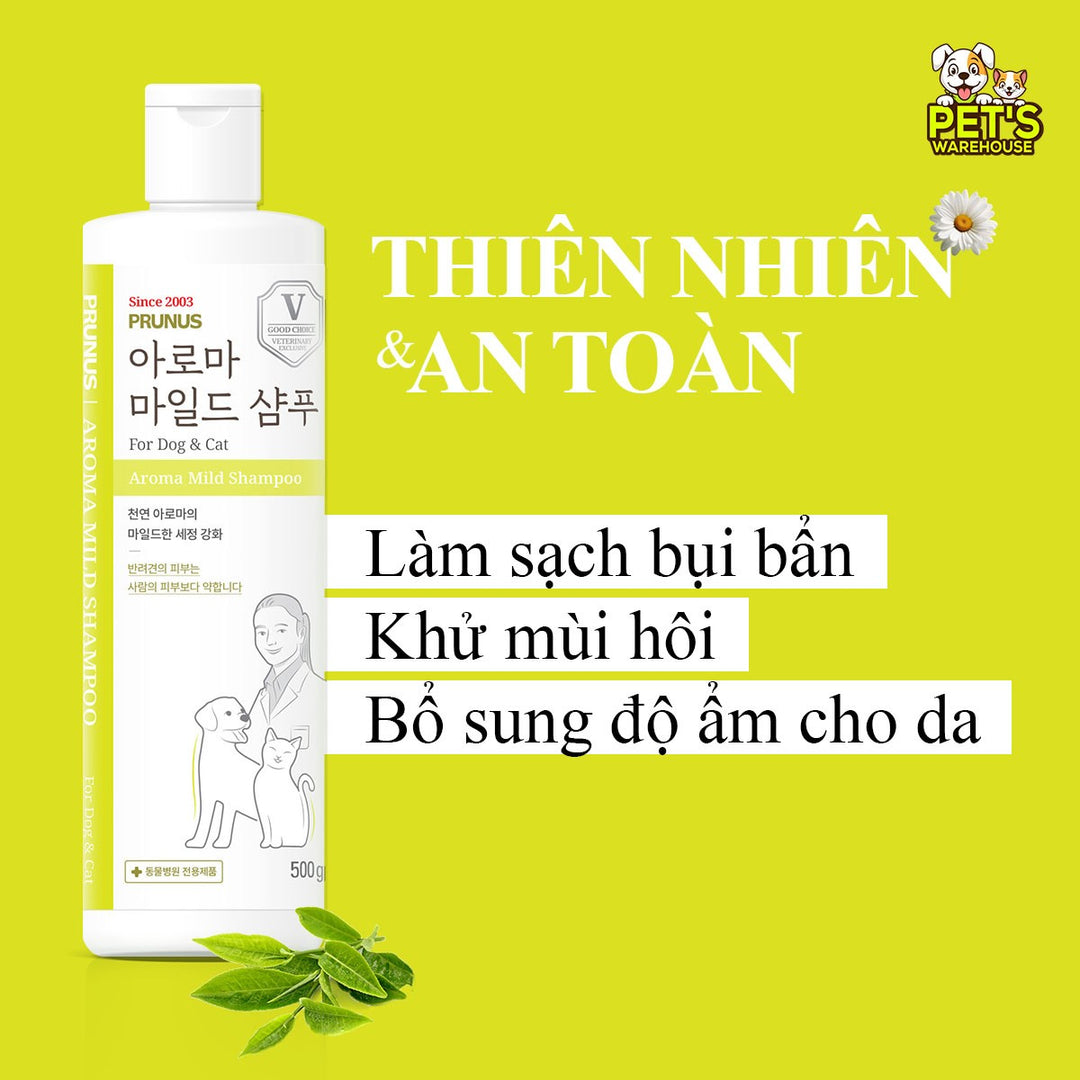 Sữa Tắm Prunus Aroma Chó Mèo 500ML