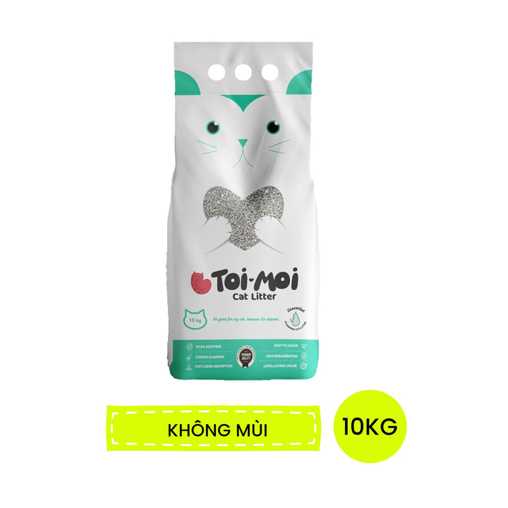Cát Đất Sét Toi Moi Vệ Sinh Mèo 5KG – 10KG