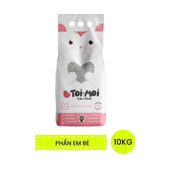 Cát Đất Sét Toi Moi Vệ Sinh Mèo 5KG – 10KG