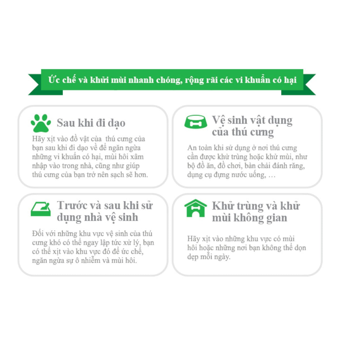 Xịt Khử Mùi Diệt Khuẩn Prunus Dr.Bacteres  700ML