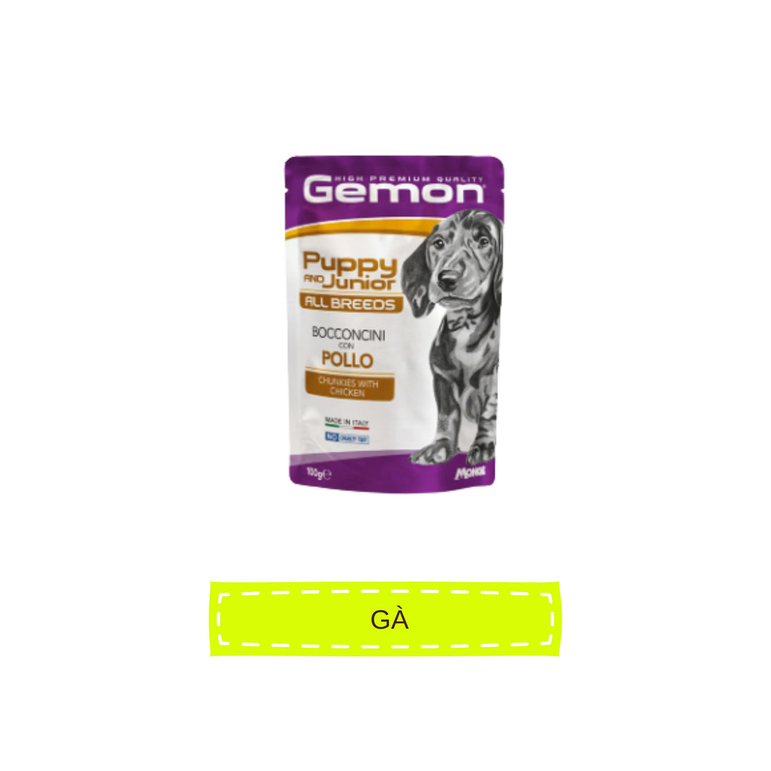 Pate Gemon High Premium Quality Cho Chó & Mèo, Gói 100g