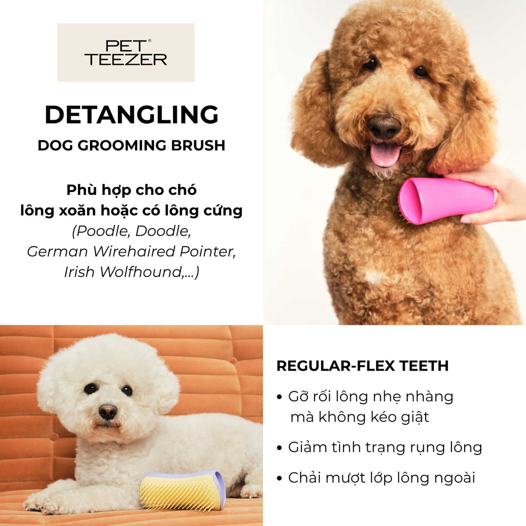 Lược gỡ rối lông Tangle Teezer cho chó - Pet Teezer