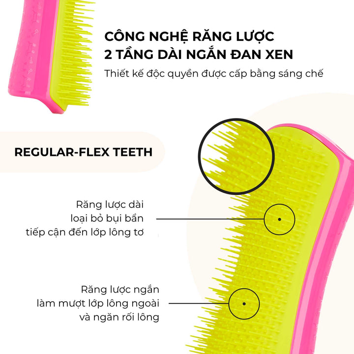 Lược gỡ rối Tangle Teezer cho chó Detangling, Gỡ rối nhanh gọn, nhẹ nhàng