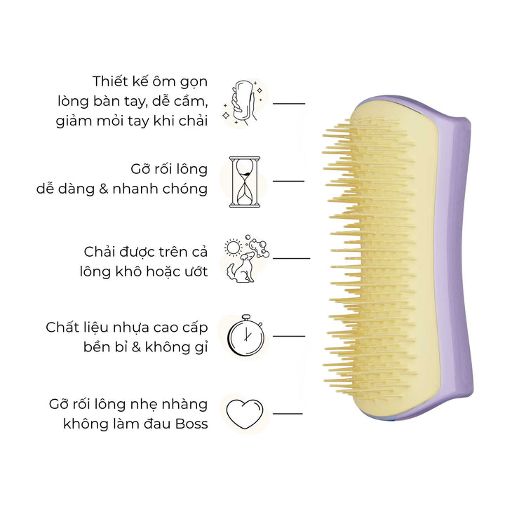 Lược gỡ rối Tangle Teezer cho chó Detangling, Gỡ rối nhanh gọn, nhẹ nhàng