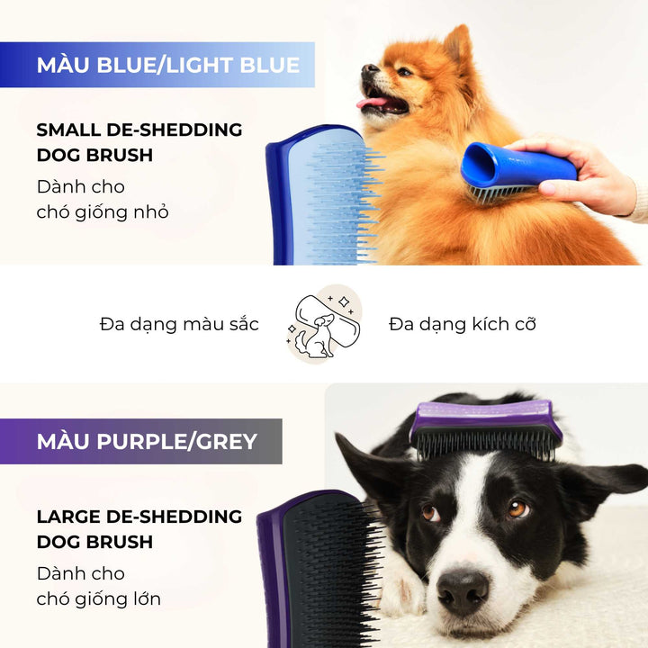 Lược gỡ rối Tangle Teezer cho chó De-shedding, giúp loại bỏ lông rụng và bụi bẩn