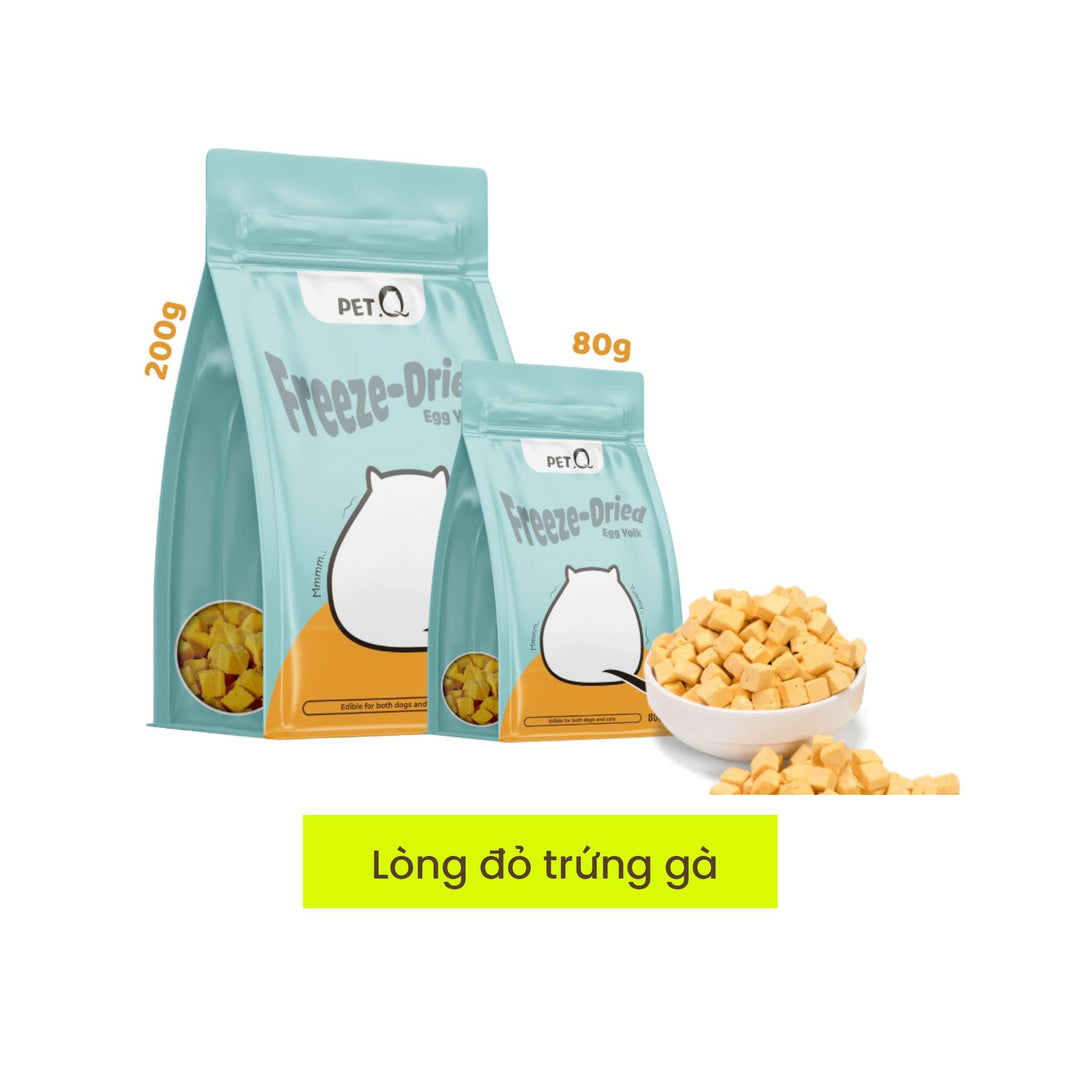 Snack Đông Khô Cho Chó Mèo PetQ, 200g