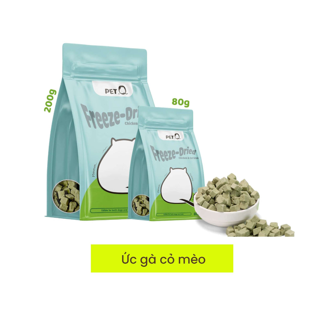 Snack Đông Khô Cho Chó Mèo PetQ, 200g