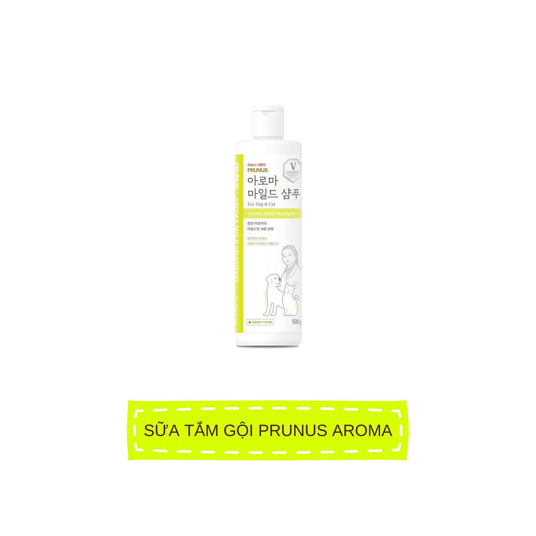 Sữa Tắm Prunus Aroma Chó Mèo 500ML