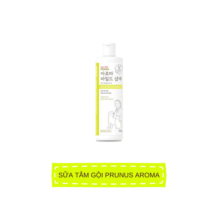 Sữa Tắm Prunus Aroma Chó Mèo 500ML
