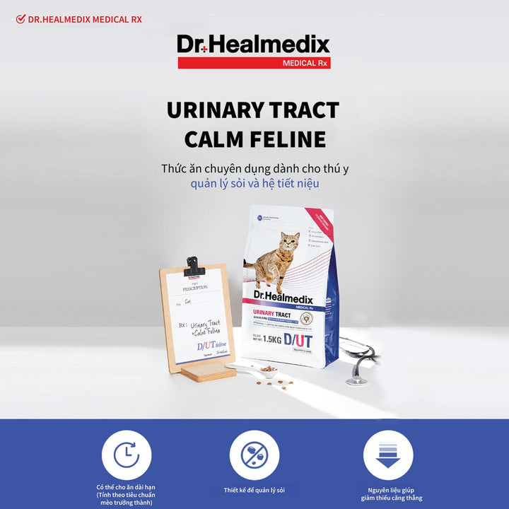 Hạt Cho Mèo Dr. Healmedix Tiết Niệu (D/UT) - (Túi 1.5kg)