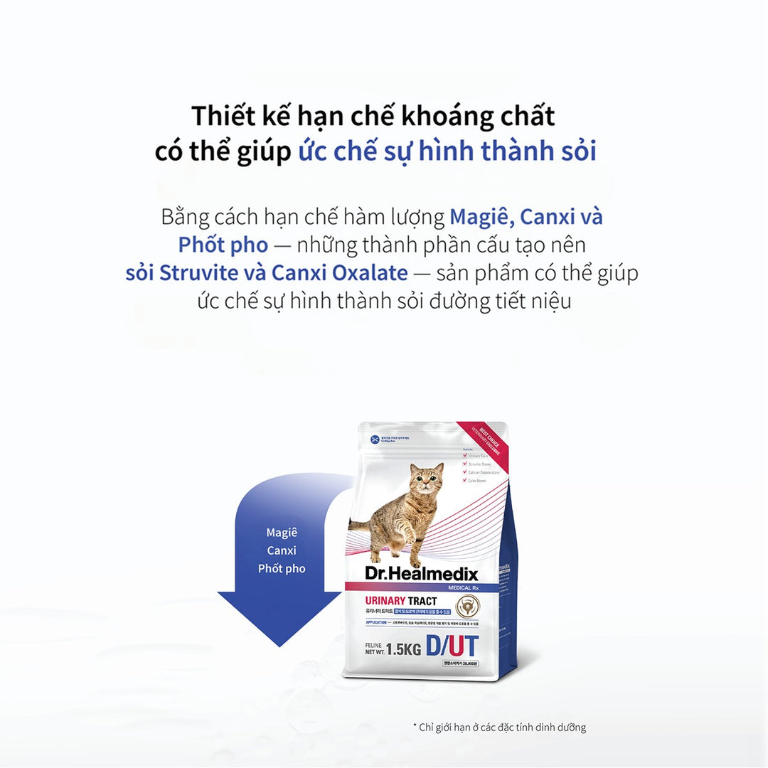 Hạt Cho Mèo Dr. Healmedix Tiết Niệu (D/UT) - (Túi 1.5kg)